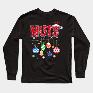 Funny Chest Nuts Matching Chestnuts Christmas Couples Nuts Long Sleeve T-Shirt